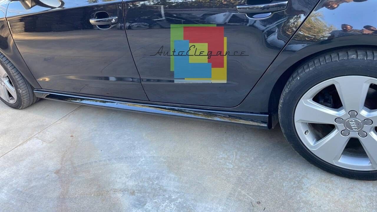 MINIGONNE LATERALI ADATTE PER AUDI A3 8V IN ABS GREZZO LOOK S3 SLINE