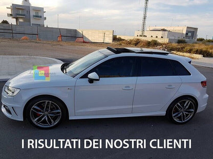 MINIGONNE LATERALI ADATTE PER AUDI A3 8V IN ABS GREZZO LOOK S3 SLINE