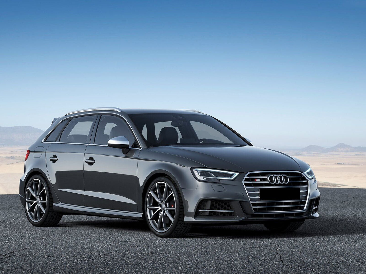 MINIGONNE LATERALI ADATTE PER AUDI A3 8V IN ABS GREZZO LOOK S3 SLINE