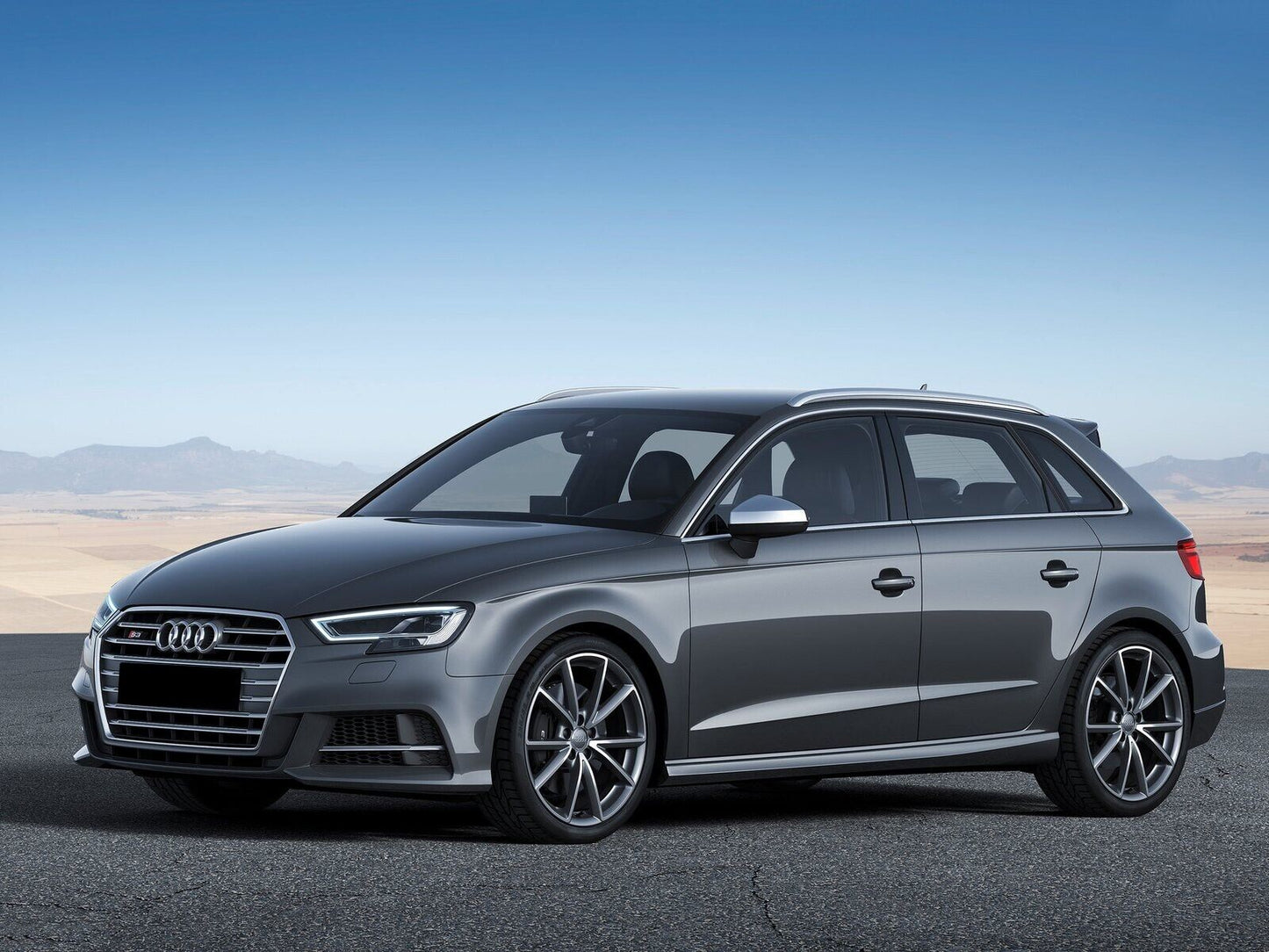 MINIGONNE LATERALI ADATTE PER AUDI A3 8V IN ABS GREZZO LOOK S3 SLINE
