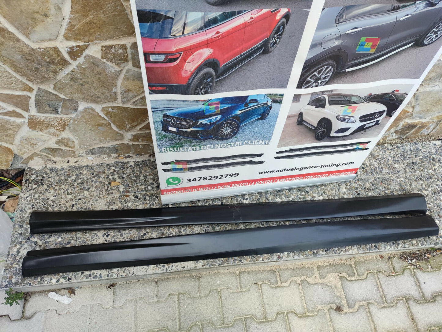 VW GOLF 7 VII 2012-2019 MINIGONNE SPORTIVE LATERALI SOTTO PORTA IN ABS TUNING