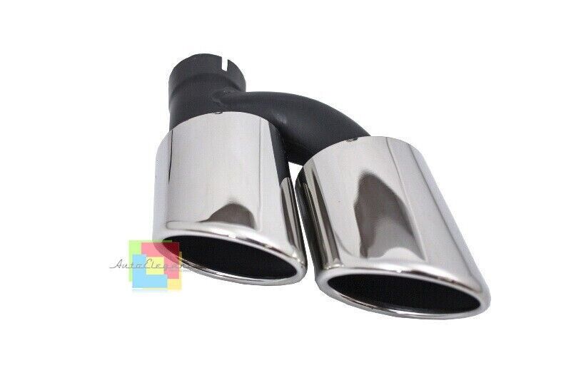 TERMINALI DI SCARICO ADATTO PER AUDI AUDI A6 4G C7 2010-2014 ACCIAIO LOOK S6