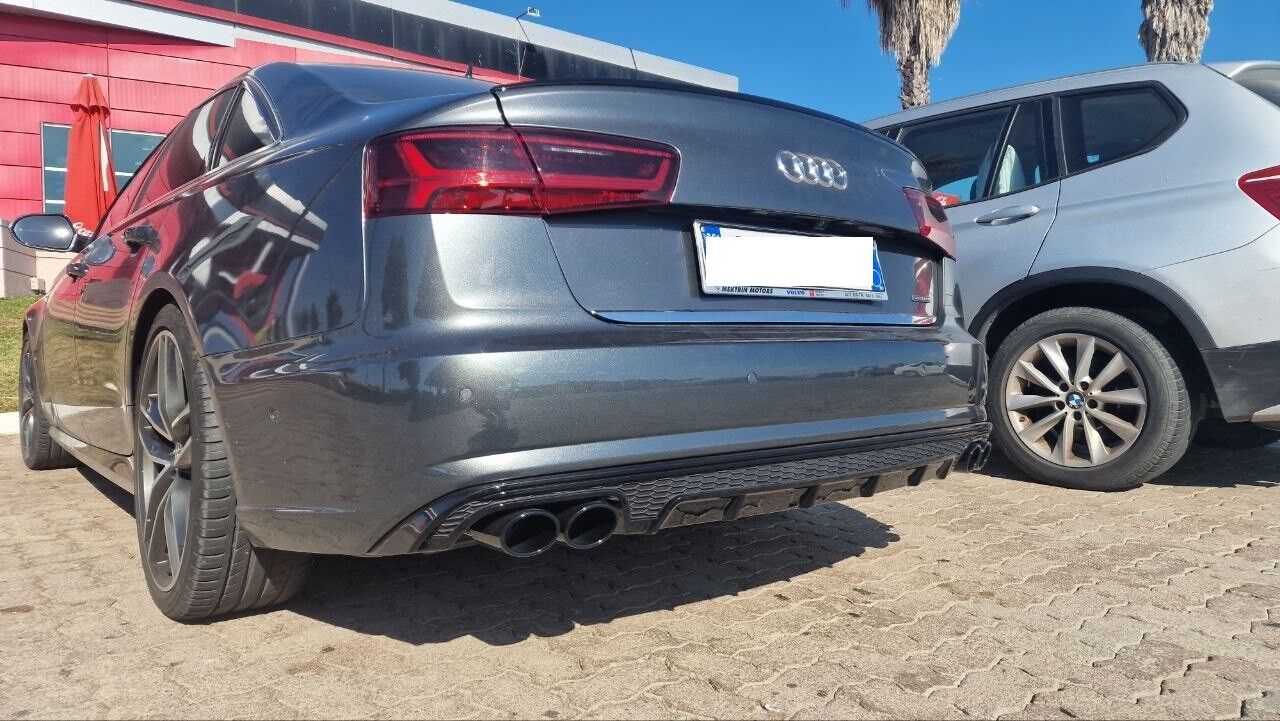 TERMINALI DI SCARICO ADATTO PER AUDI AUDI A6 4G C7 2010-2014 ACCIAIO LOOK S6