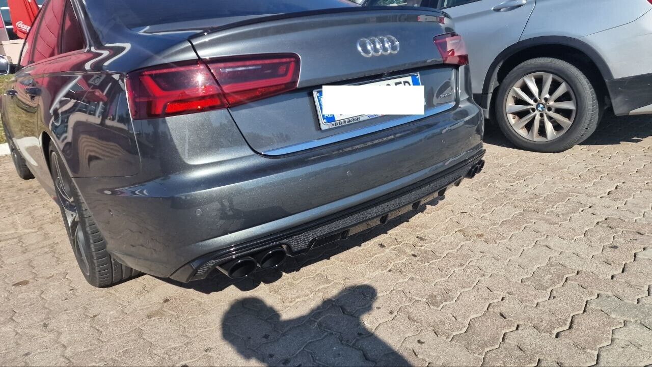 TERMINALI DI SCARICO ADATTO PER AUDI AUDI A6 4G C7 2010-2014 ACCIAIO LOOK S6
