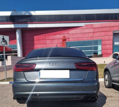 TERMINALI DI SCARICO ADATTO PER AUDI AUDI A6 4G C7 2010-2014 ACCIAIO LOOK S6