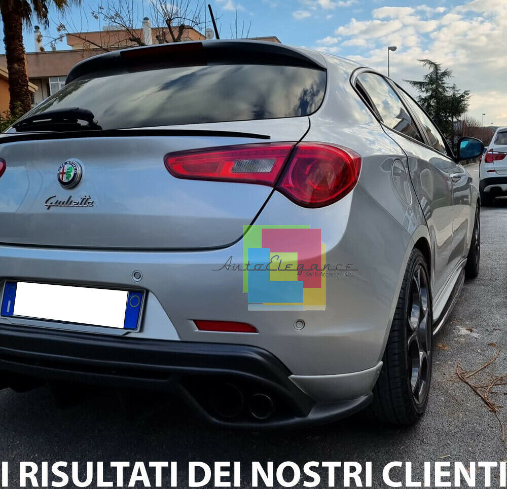 ✨DIFFUSORE POSTERIORE ADATTO PER ALFA ROMEO GIULIETTA NERO LUCIDO✨