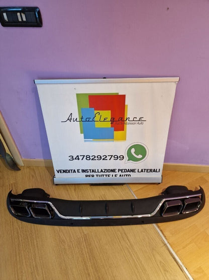 💎SOTTO PARAURTI MERCEDES CLASSE C W205 DIFFUSORE POSTERIORE AMG + TERMINALI💎