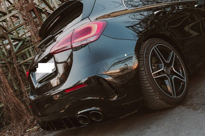 AMG SPOILER SUITABLE FOR MERCEDES A-CLASS W177 LOW GLOSS BLACK A35