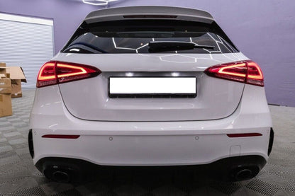 AMG SPOILER SUITABLE FOR MERCEDES A-CLASS W177 LOW GLOSS BLACK A35