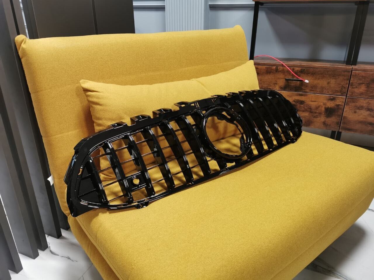 GRILLE SUITABLE FOR MERCEDES-BENZ A-CLASS W177 GT LOOK BLACK WITHOUT CHAMBER