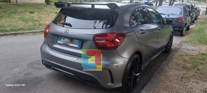 ROOF SPOILER SUITABLE FOR MERCEDES A CLASS W176 A45 GLOSSY BLACK