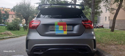 ROOF SPOILER SUITABLE FOR MERCEDES A CLASS W176 A45 GLOSSY BLACK