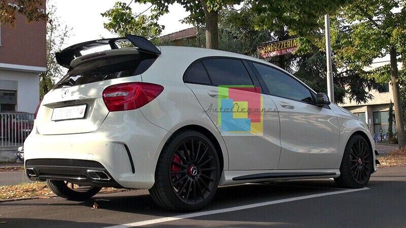 ROOF SPOILER SUITABLE FOR MERCEDES A CLASS W176 A45 GLOSSY BLACK