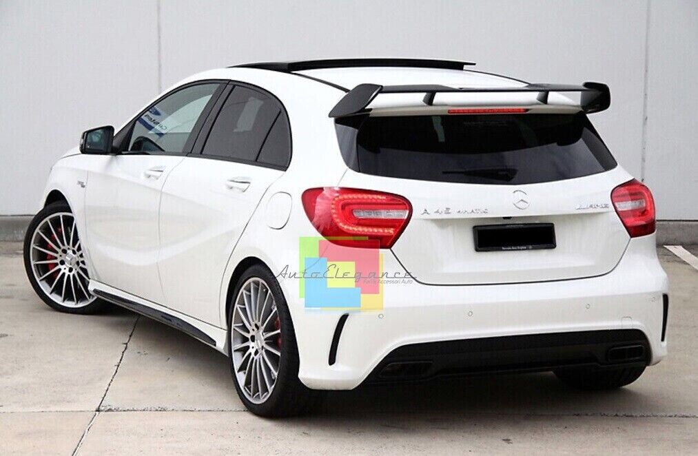 ROOF SPOILER SUITABLE FOR MERCEDES A CLASS W176 A45 GLOSSY BLACK