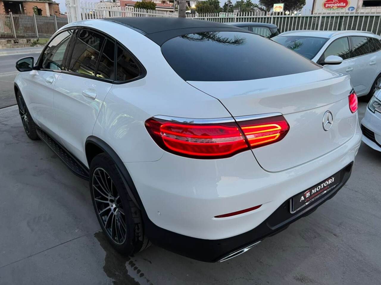 PEDANE LATERALI SOTTOPORTA PER MERCEDES GLC X253 C253 COUPE SUV NERO AMG black 0