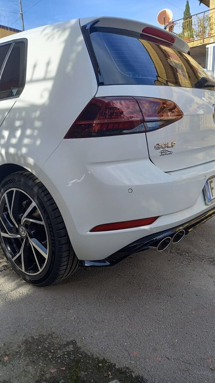 DIFFUSORE POSTERIORE ADATTO PER VW GOLF 7.5 2+2 LOOK NIDO APE DESIGN SPORTIVO
