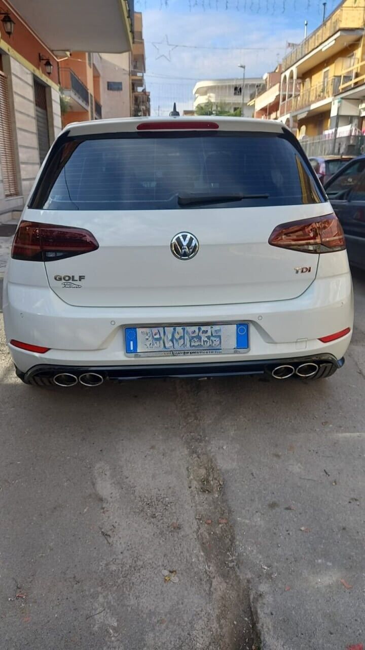 DIFFUSORE POSTERIORE ADATTO PER VW GOLF 7.5 2+2 LOOK NIDO APE DESIGN SPORTIVO