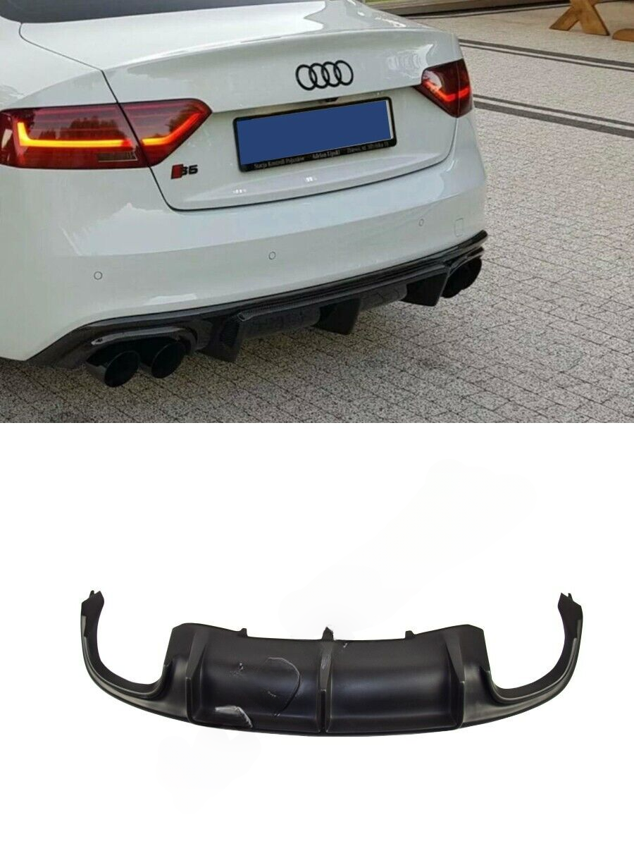 DIFFUSORE PARAURTI POSTERIORE ADATTO PER Audi A5 B8 8T 2012-2016 with Sline + S5