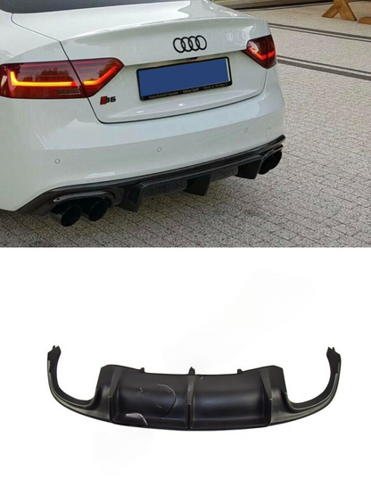 DIFFUSORE PARAURTI POSTERIORE ADATTO PER Audi A5 B8 8T 2012-2016 with Sline + S5