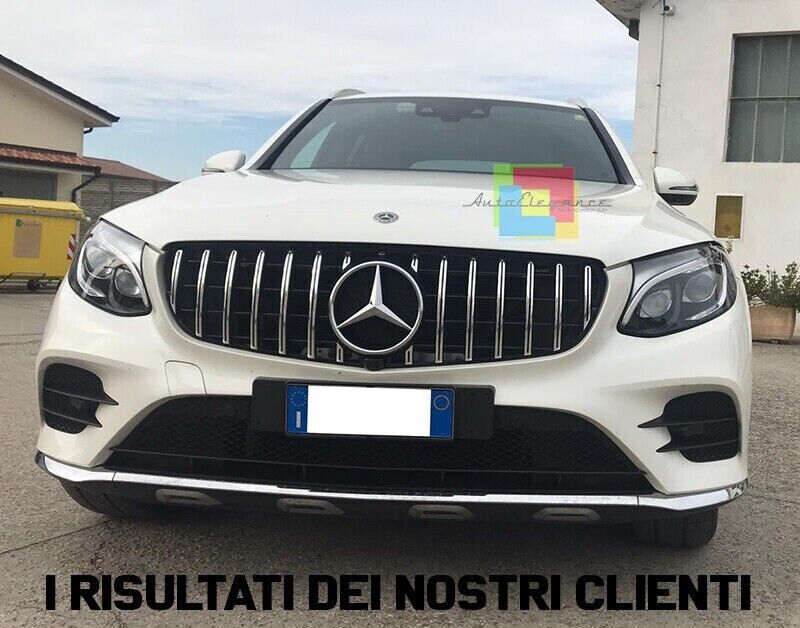 GRILLE SUITABLE FOR MERCEDES-BENZ GLC X253 C253 2015-2018 CHROME LOOK GT
