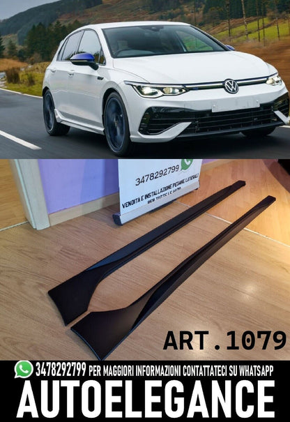 SIDE SKIRTS SUITABLE FOR VW GOLF 8 VIII LOOK R SPORTY DESIGN RAW