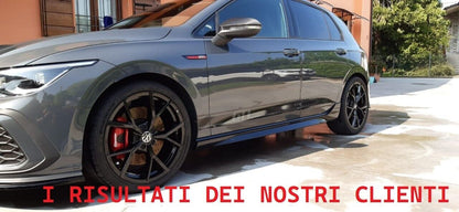 SIDE SKIRTS SUITABLE FOR VW GOLF 8 VIII LOOK R SPORTY DESIGN RAW