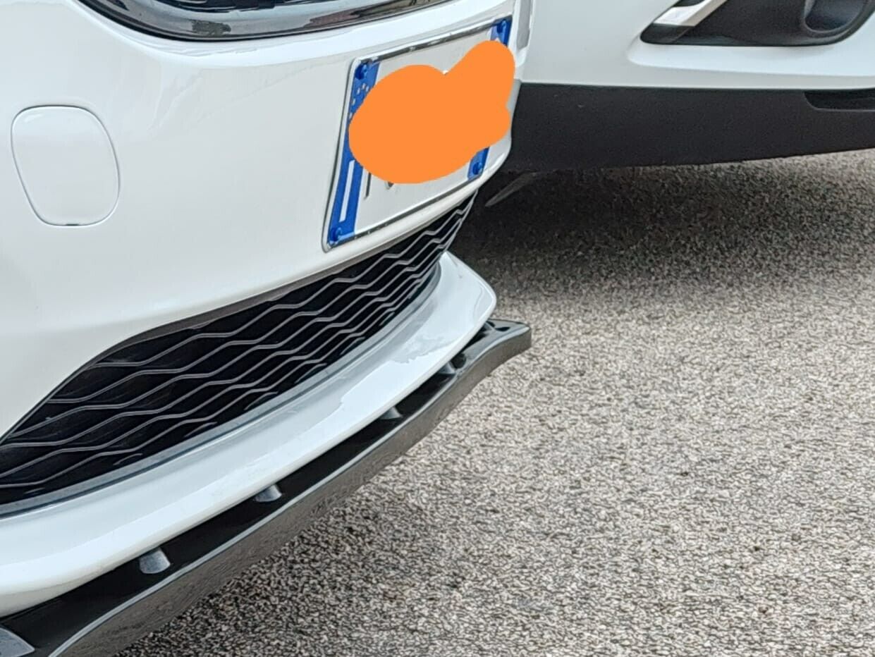 LAMA SPOILER SOTTO PARAURTI ANTERIORE FIAT TIPO ABS NERO LUCIDO SPLITTER LABBRO.