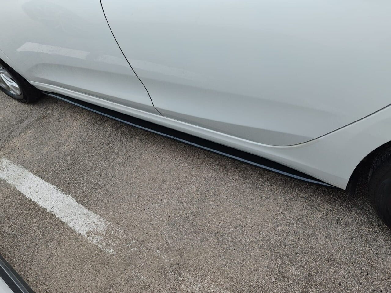 LAMA SPOILER SOTTO PARAURTI ANTERIORE FIAT TIPO ABS NERO LUCIDO SPLITTER LABBRO.