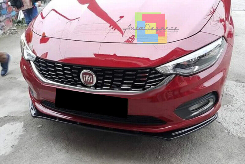 LAMA SPOILER SOTTO PARAURTI ANTERIORE FIAT TIPO ABS NERO LUCIDO SPLITTER LABBRO.