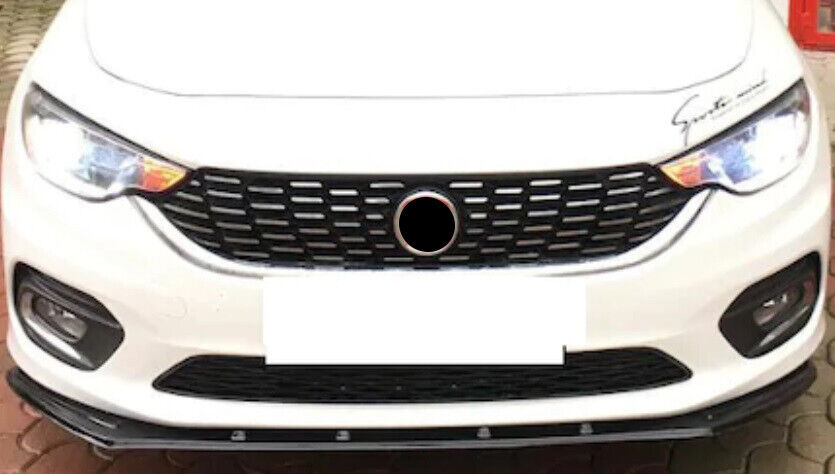 LAMA SPOILER SOTTO PARAURTI ANTERIORE FIAT TIPO ABS NERO LUCIDO SPLITTER LABBRO.