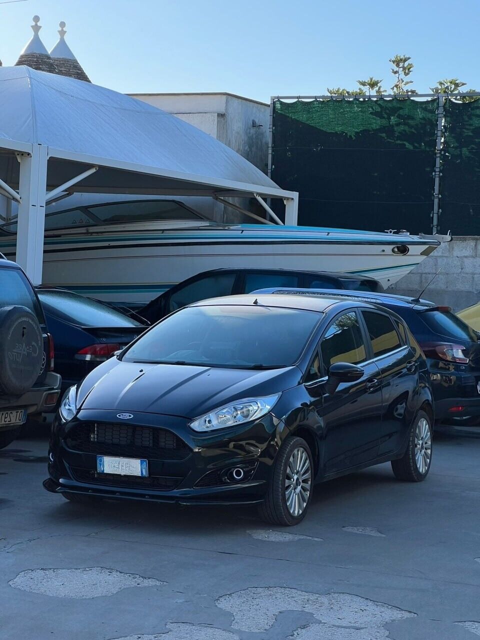 SPLITTER ADATTO PER FORD FIESTA MK7 FL 2012-2017 STANDARD LOOK NERO LUCIDO