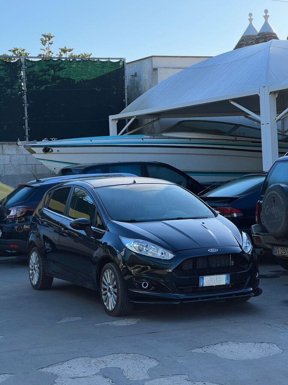 SPLITTER ADATTO PER FORD FIESTA MK7 FL 2012-2017 STANDARD LOOK NERO LUCIDO
