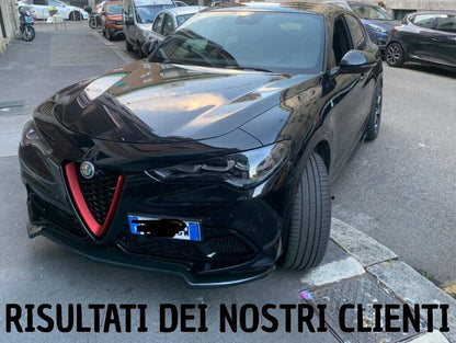 SPLITTER SUITABLE FOR ALFA ROMEO STELVIO GLOSSY BLACK LOOK SPORTY DESIGN 