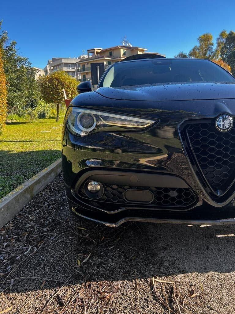 SPLITTER SUITABLE FOR ALFA ROMEO STELVIO GLOSSY BLACK LOOK SPORTY DESIGN 