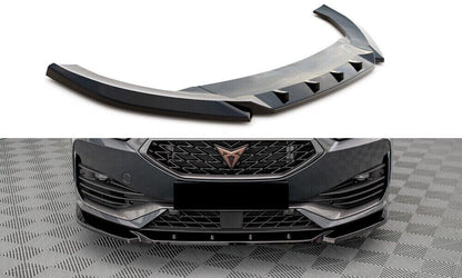 SPLITTER ADATTO PER SEAT CUPRA LEON 2020+ DESIGN SPORTIVO LOOK NERO LUCIDO