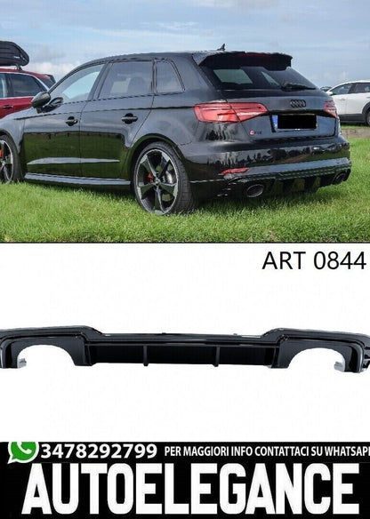 DIFFUSORE RS3 8V 2017+ LIFT SOLO PER PARAURTI SLINE A3 8V