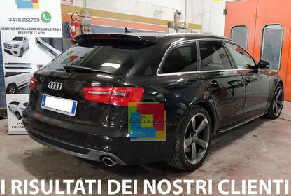 💎SKIRT SUITABLE FOR AUDI A6 4G FROM 2011 TO 2018 GLOSSY BLACK SPORTY LOOK💎 