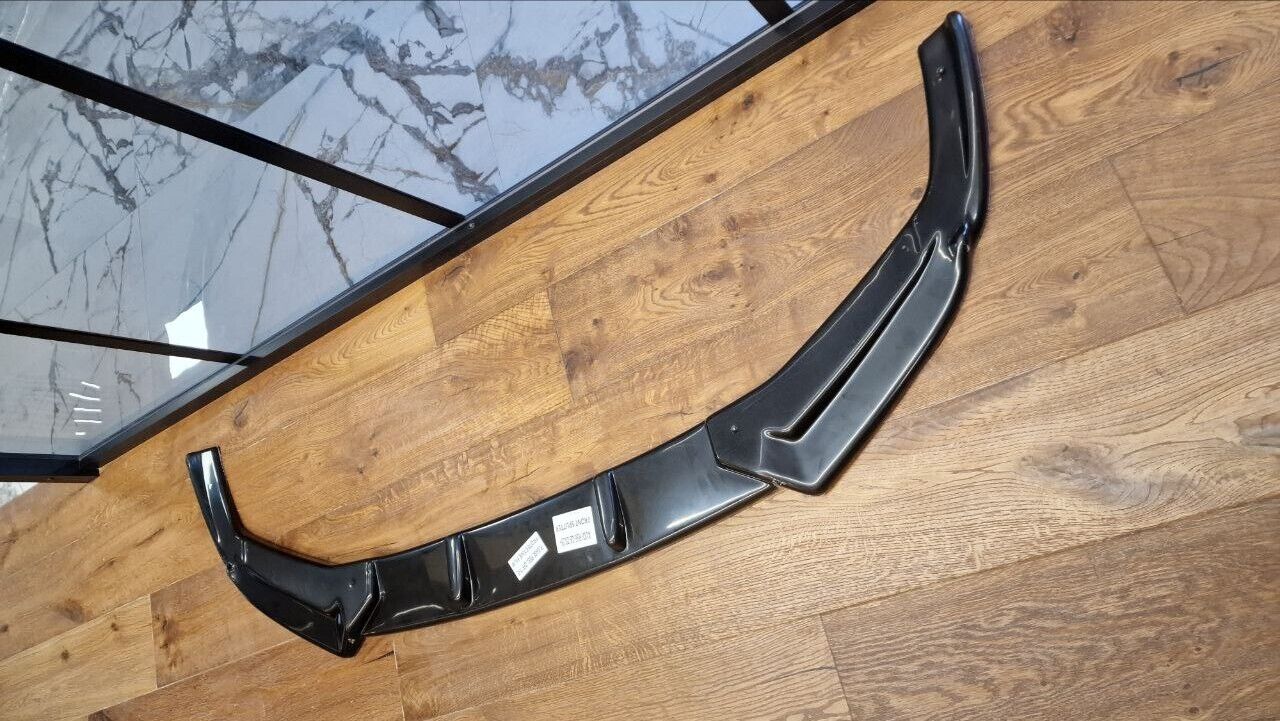 SPLITTER ADATTO PER AUDI A6 4G C8 2018+ NERO LUCIDO V1 LOOK SPORTIVO