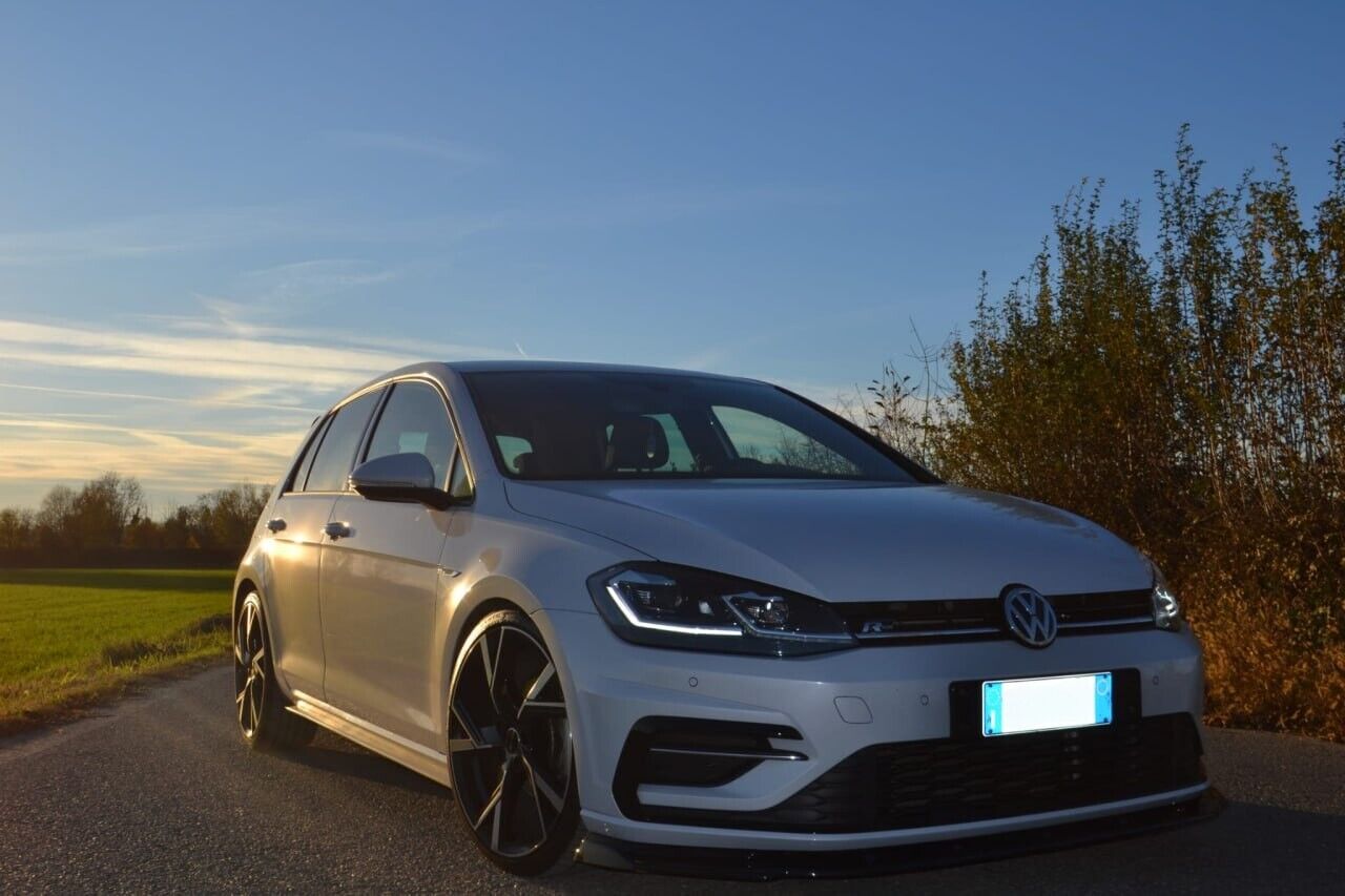 SPLITTER ADATTO PER VW GOLF 7 RLINE 2012-2016 LOOK NERO DESIGN SPORTIVO