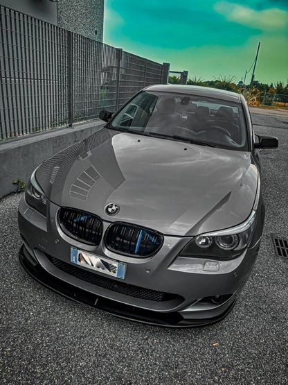 SPLITTER SUITABLE FOR BMW 5 SERIES E60 E61 MTECH MSPORT GLOSSY BLACK
