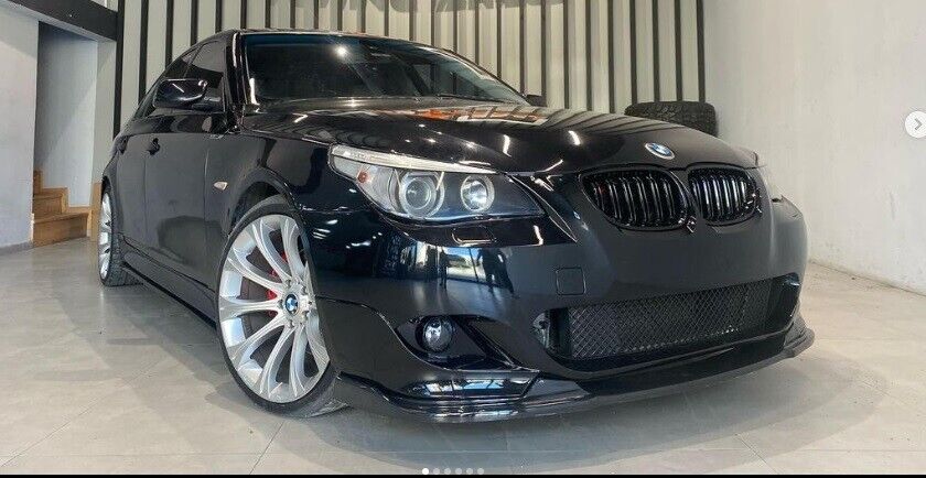SPLITTER SUITABLE FOR BMW 5 SERIES E60 E61 MTECH MSPORT GLOSSY BLACK