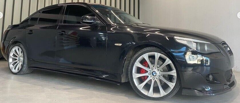 SPLITTER SUITABLE FOR BMW 5 SERIES E60 E61 MTECH MSPORT GLOSSY BLACK