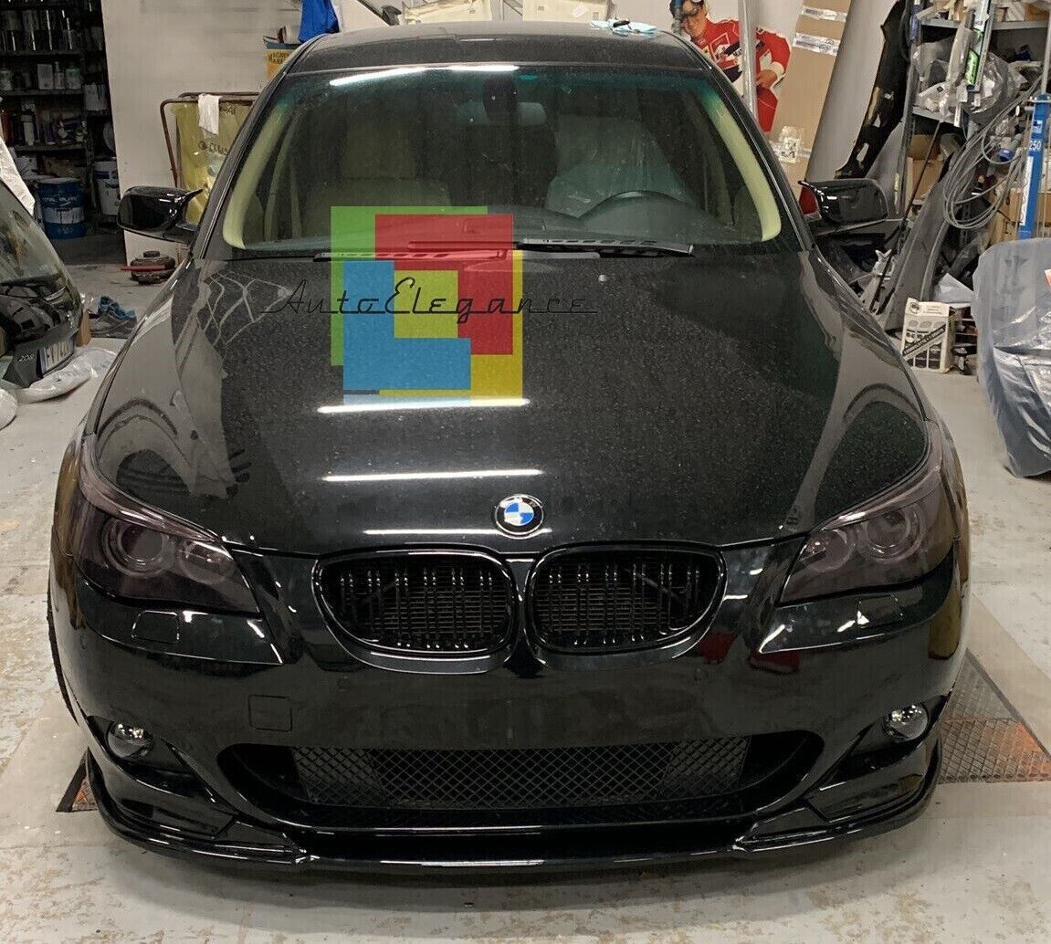 SPLITTER SUITABLE FOR BMW 5 SERIES E60 E61 MTECH MSPORT GLOSSY BLACK