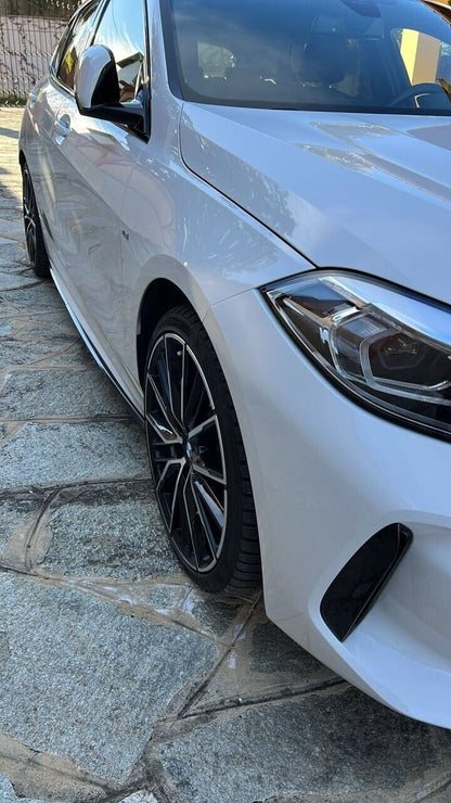 UNDER SKIRTS SUITABLE FOR BMW 1 SERIES F40 M SPORT ABS LOOK GLOSSY BLACK