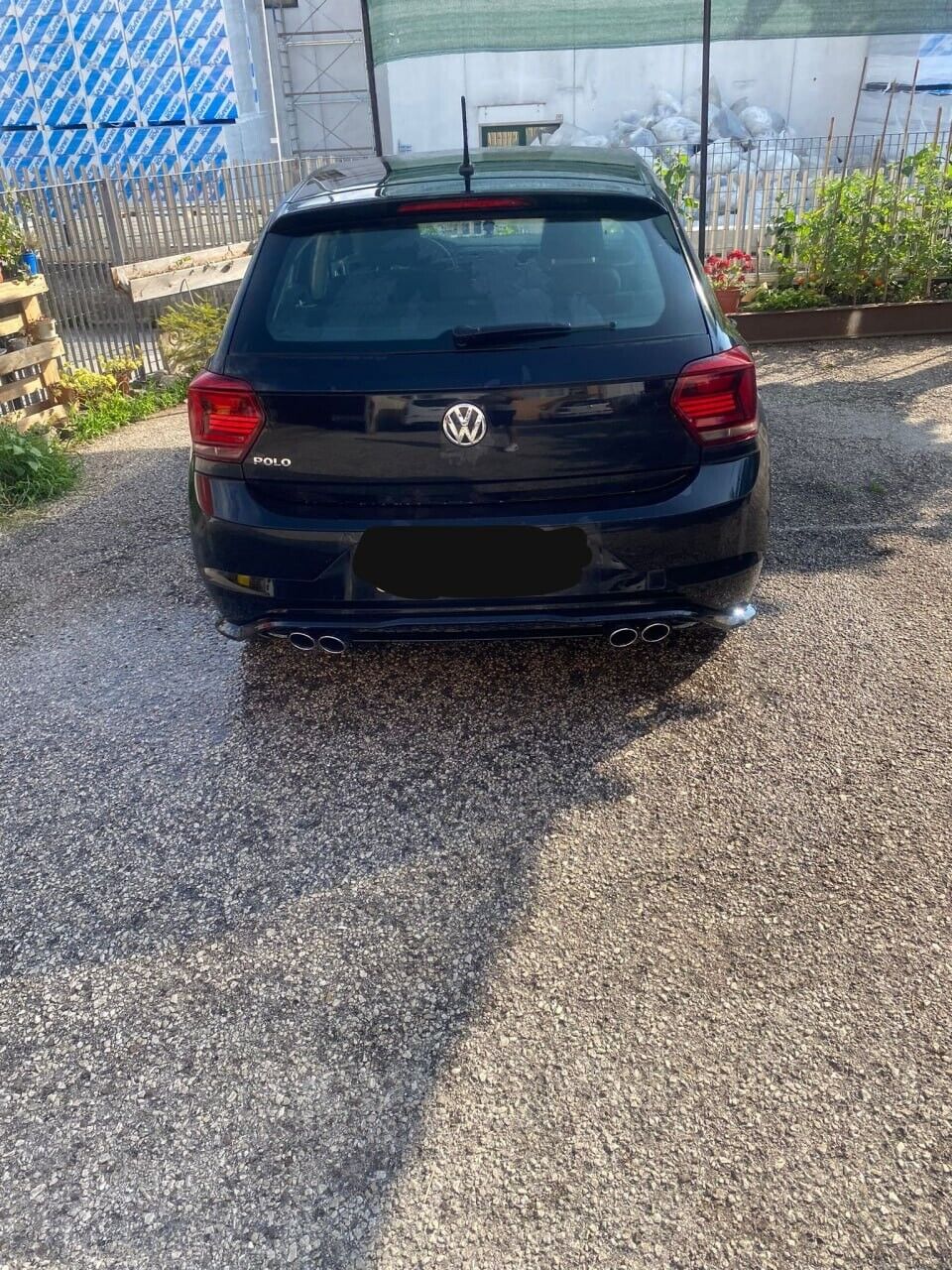 DIFFUSER SUITABLE FOR VW POLO AW1 2017+ GTI LOOK BLACK (WITH TERMINALS) 