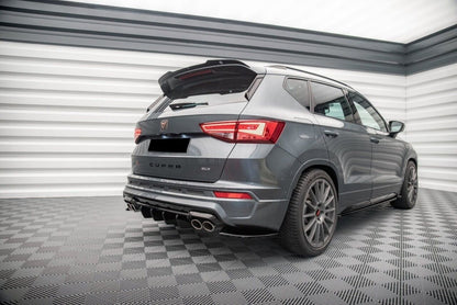 DIFFUSORE ADATTO PER CUPRA ATECA MK1 2018-2021 NERO LUCIDO LOOK SPORTIVO