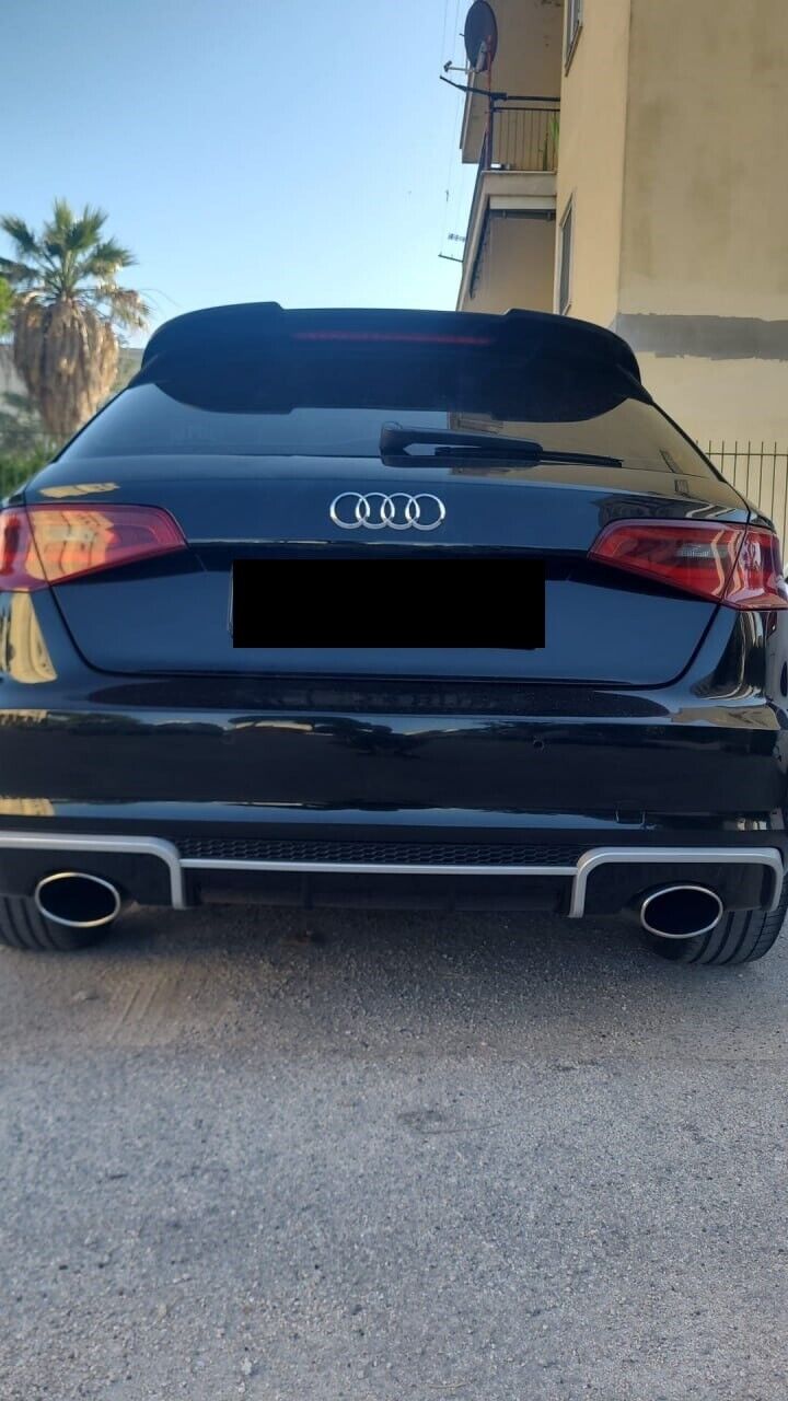 WING SUITABLE FOR AUDI A3 8V SPORTBACK 2012-2018 GLOSSY BLACK