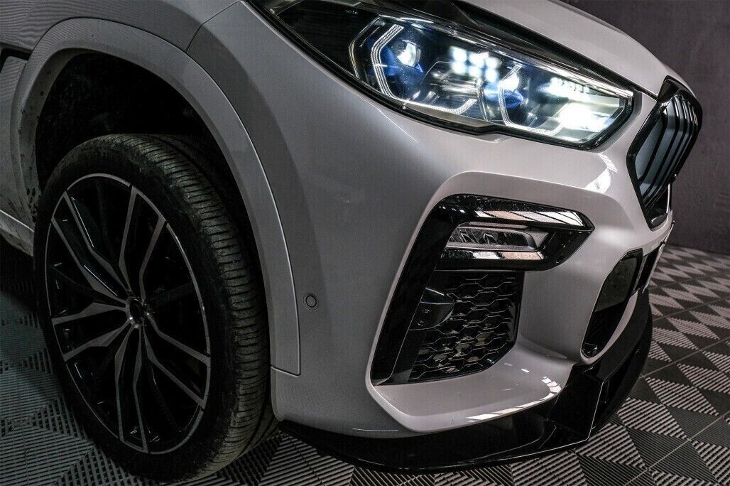 SPLITTER 2 PEZZI ADATTO PER BMW X6 G06 2020+ M PERFORMANCE NERO LUCIDO