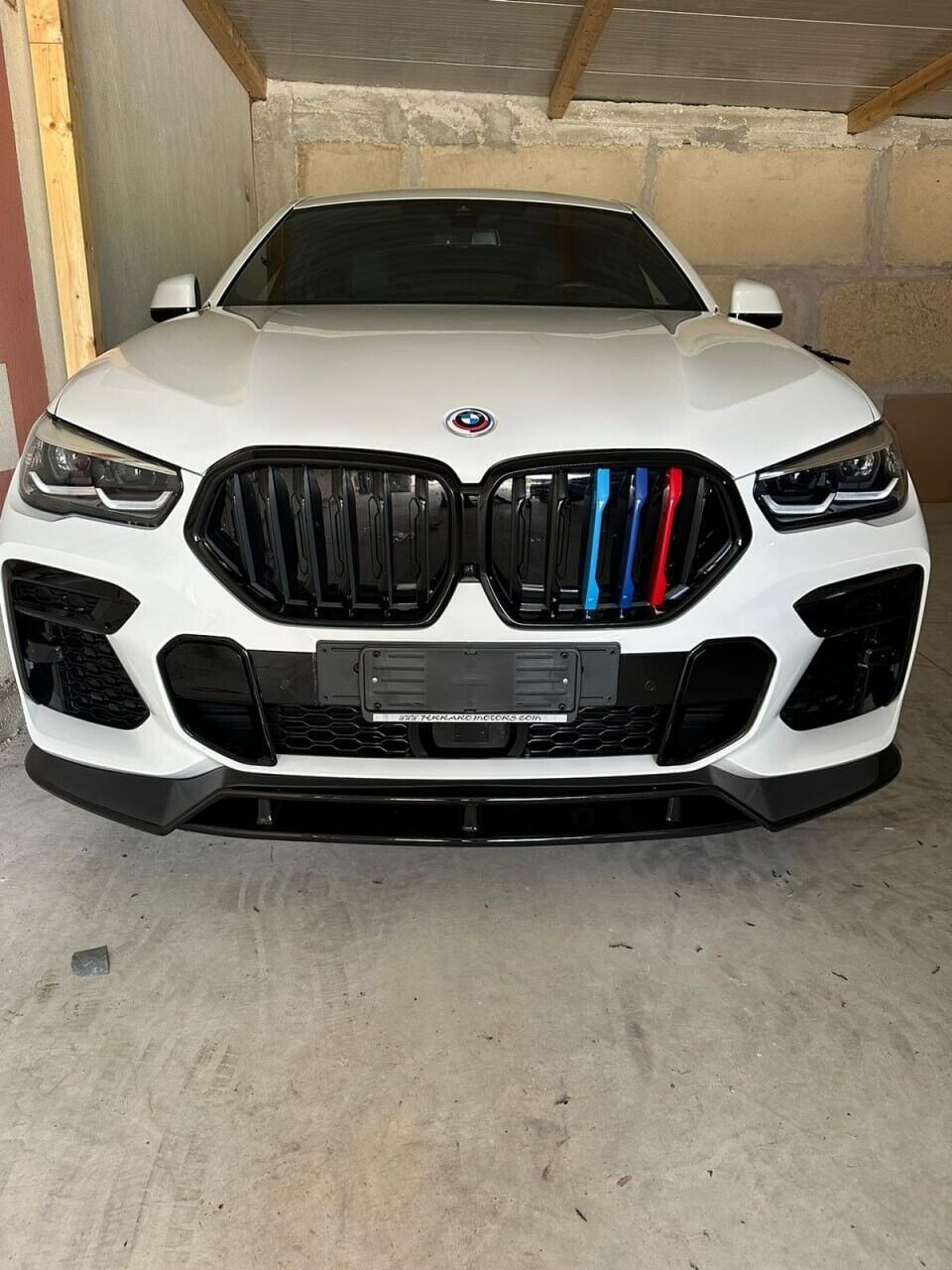 SPLITTER 2 PEZZI ADATTO PER BMW X6 G06 2020+ M PERFORMANCE NERO LUCIDO