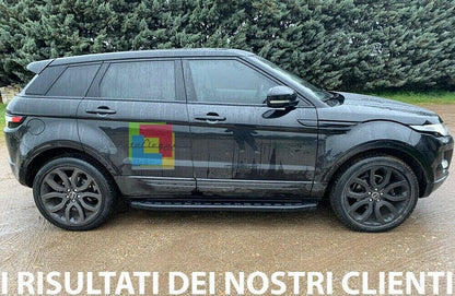 RUNNING BOARDS SUITABLE FOR RANGE ROVER EVOQUE L538 2011-2018 BLACK LOOK + BRACKETS